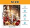 Christmas Paint by Numbers Kit for Adults – Xmas Candles DIY Acrylic Painting Canvas